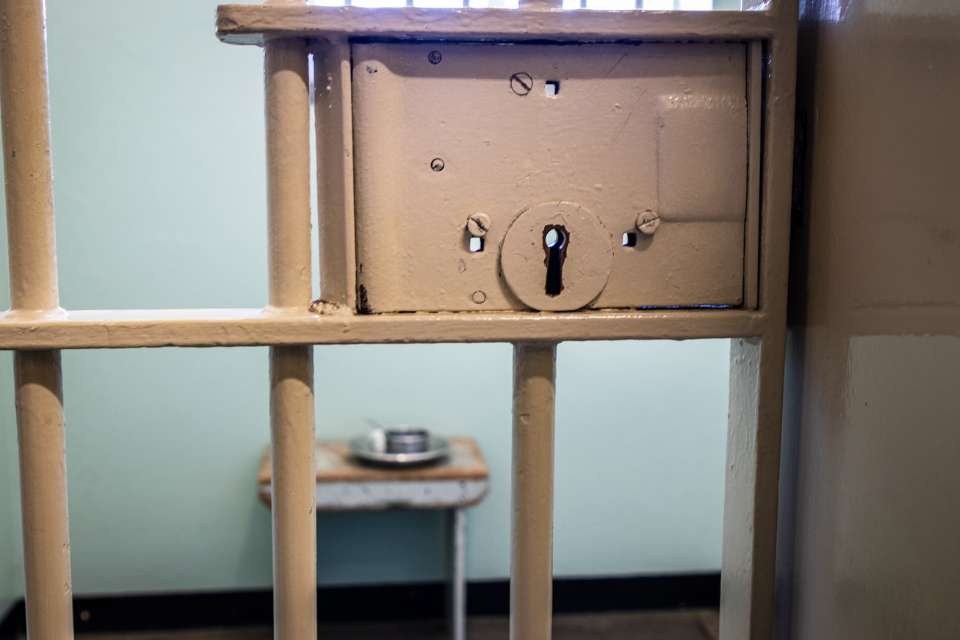 A prison cell on Robben Island